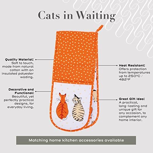 Ulster Weavers Double Oven Glove - Heat Resistant, 100% Cotton &