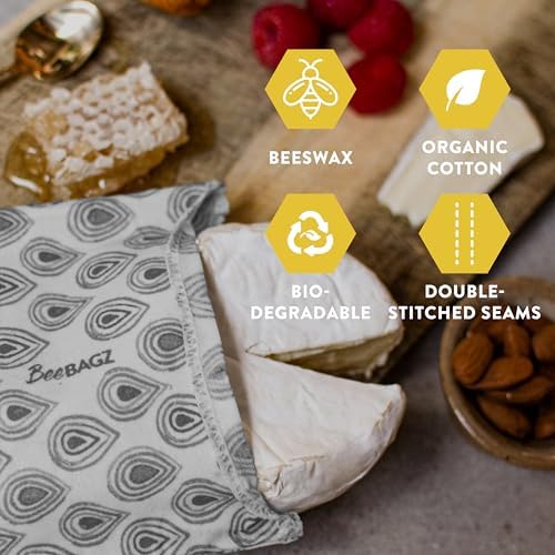 BeeBAGZ Beeswax Wrap Storage Bag, 1 Pack, 11 x 14 Inch
