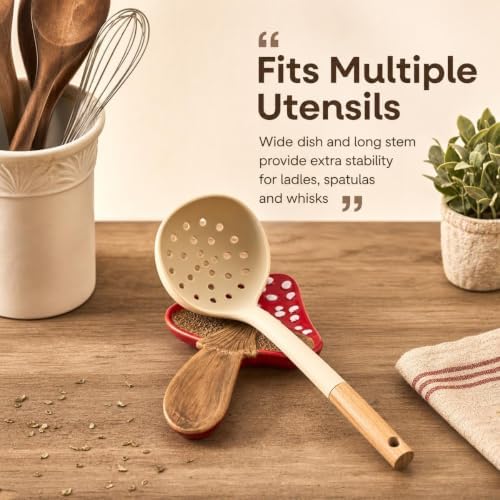Spoon Rest Spoon Holder For Stove Top Cute Mushroom Spoon Rest For