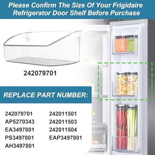 242079701 Refrigerator Door Bin Compatible with 242011501 Door Bin