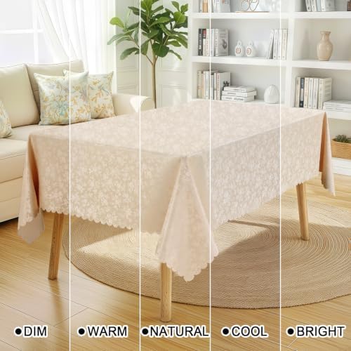 Smiry Rectangle Waterproof Heavy Duty Vinyl Tablecloths, 60 x 84 Inch