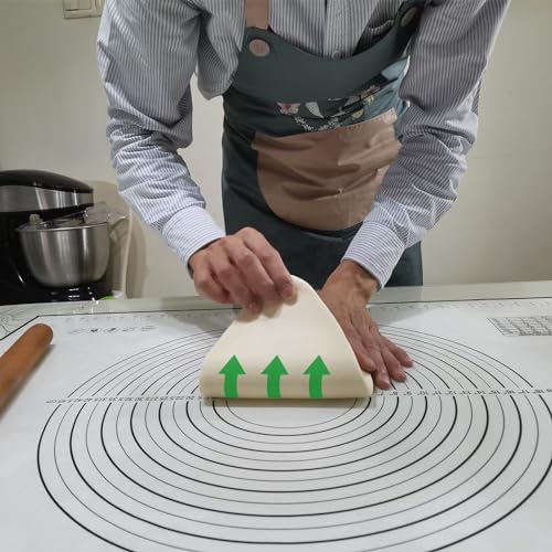 Yansumi silicone pastry non stick baking mat with measurement fondant
