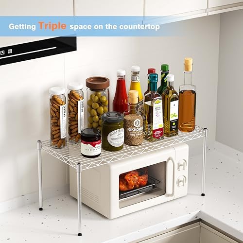 1-Tier Chrome Wire Shelf Rack