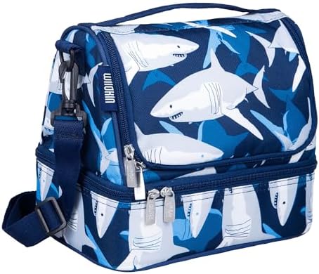 Wildkin Two Compartment Lunch Bag, Sharks