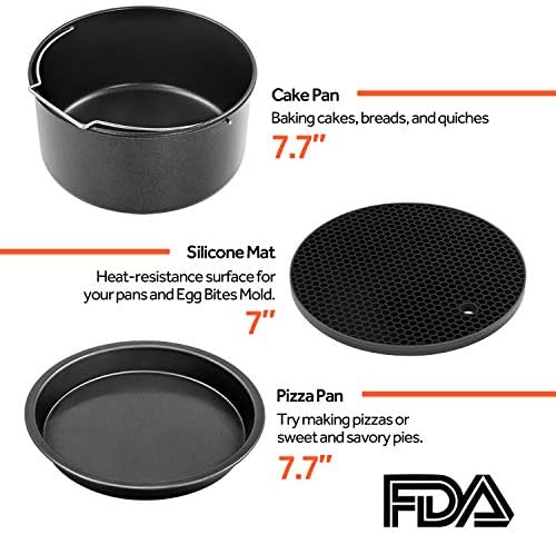 COSORI Air Fryer Accessories, Set of 6 Perfect for Most 5.0 Qt and
