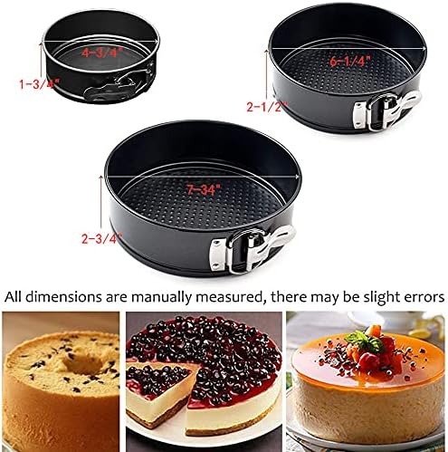 Cheesecake Pan, Springform Cake Pan Set - Pack Of 3, Nonstick Round