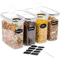 Cereal Containers Storage with Lids - Airtight Kitchen Dry Food