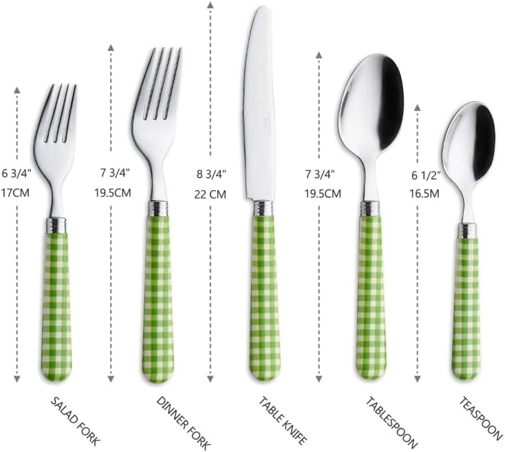 ANNOVA Silverware Set Stainless Steel Colorful Tableware Kitchen