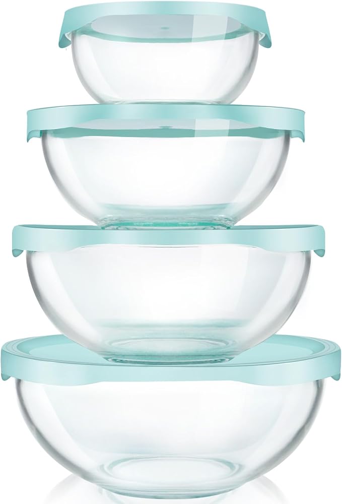 Luvan Borosilicate Clear Glass Mixing Bowls by Luvan