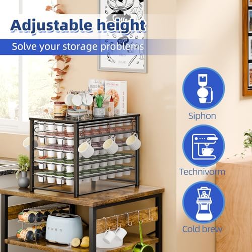 Simple Trending 5 Tier Coffee Pod Holder for K Cup, 160 Pod Pack