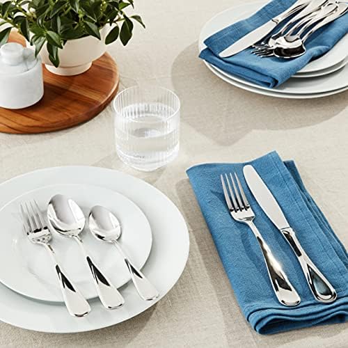 Mikasa 5100237 Bravo 20-Piece 18/10 Stainless Steel Flatware Set