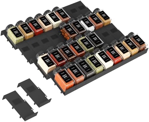 Famhap Spice Drawer Organizer Expandable 36 PCS
