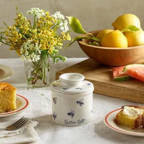 Butter Bell Crock by L. Tremain French Ceramic Butter Keeper, Honey