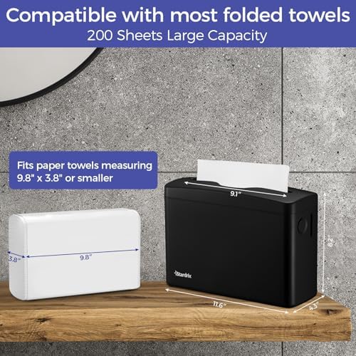 Stardrix Black Countertop Paper Towel Dispenser