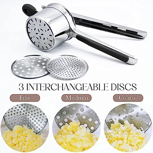 Potato Ricer, Stainless Steel Potato Masher and Ricer Kitchen Tool