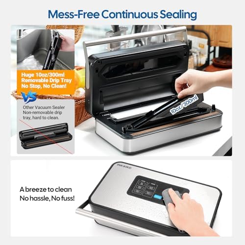 INKBIRD Pro INK-VS04 Vacuum Sealer Machine, 160W