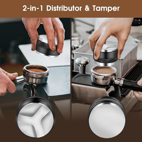 Reoszeank 54mm Espresso Accessories Kit, Distributor, Tamper, WDT