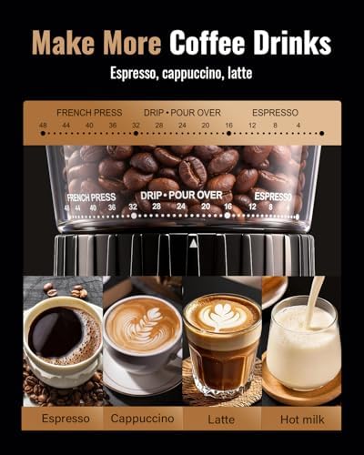SHARDOR Espresso Machine with Grinder Bundle, 20 Bar