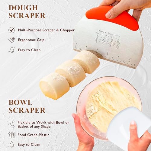 Complete Sourdough Starter Kit, Banneton Bread Proofing Basket