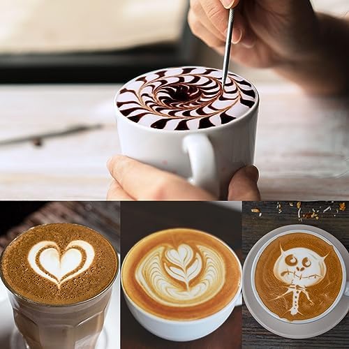 Milk Frothing Pitcher, 15oz Stainless Steel Milk Frother Cup Steaming
