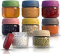 2oz 8Pack Glass Dressing Jars with Leakproof Lids, Containers for