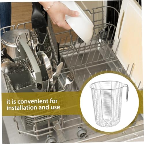 Unomor Stainless Steel Dishwasher Basket Straw Chopstick Holder