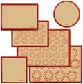 Silicone Baking Mat Set, 6-Piece, Round & Square