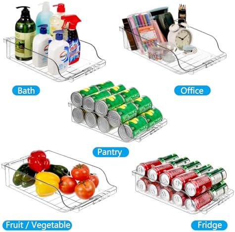 2 Pack Adjustable Refrigerator Organizers
