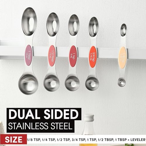 Spring Chef Stainless Steel Magnetic Measuring Cups, Set of 7 & Heavy