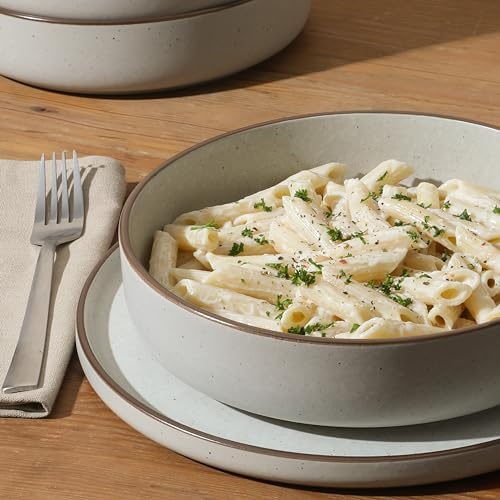 Gibson Elite Gelston Stoneware Matte Reactive Glaze 16 Piece