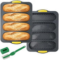 2 Pcs Non-Stick Perforated Baguette Pan