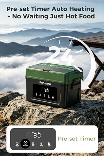 Cordless Heated Lunch Box, Rechargeable Electric Food Warmer