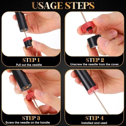 4 Pcs Air Pressure Wine Opener, Travel Portable Pocket, Needle Type