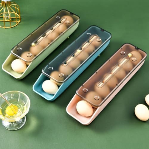 Plastic Egg Storage Case, Green Drawer Type, Multi Layer