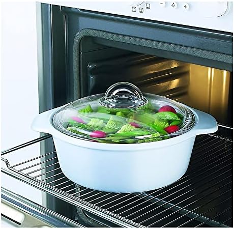 Luminarc Vitro Blooming Round Ceramic Casserole Dish With Lid, 5 Quart