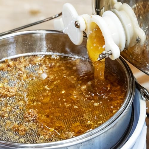 2 Sets Honey Strainer Stainless Steel Double Sieve Honey Filter