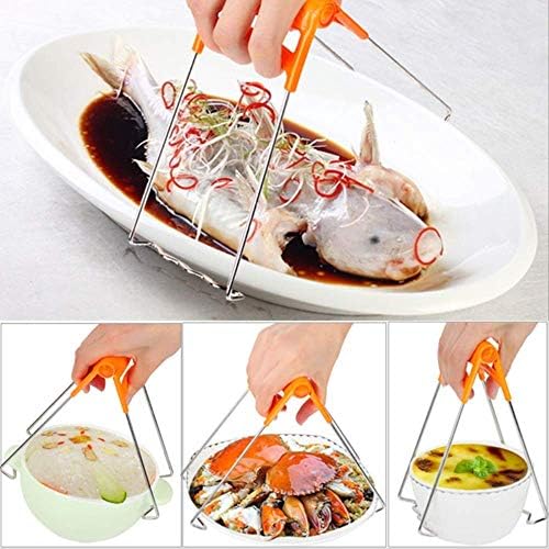 Hot Plate Gripper, Kitchen Hot Dish Bowl Plate Clip Anti Scalding Dish