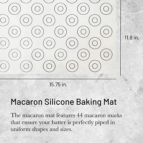 de Buyer Macaron Silicone Baking Mat - 15.75” x 11.75” - Perfect for