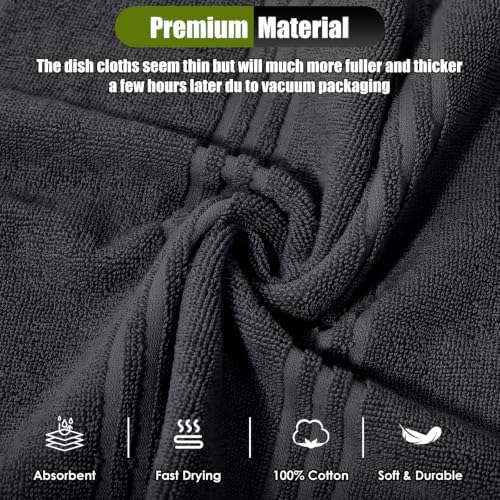 Silicone Oven Mitts and Pot Holders Set, 4 Kitchen Towels/4 Dish