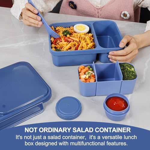 Caperci Extra-Large 62oz Bento Lunch Box for Adults Salad