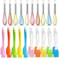 30 Pcs Mini Spatulas Set with Silicone Basting Pastry Brushes Mini