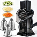 HANSGO Hand Crank Rotary Cheese Grater, 3 Blades
