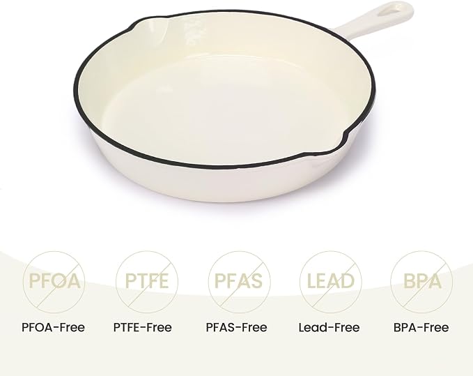 QuliMetal Enameled Cast Iron Cookware Set, 5-Piece – 2.3QT Dutch Oven, 4.7QT - Image 2
