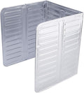 Hztyyier 3 Sided Oil Proof Aluminum Foil Splatter Guard Foldable Heat Insulation by Hztyyier