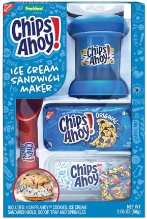 Frankford Chips Ahoy Ice Cream Sandwich Maker Gift Set with Chocolate