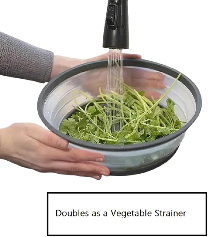Dependable Industries' 2-in-1 Collapsible Microwave Splatter Guard Cover & - Image 6
