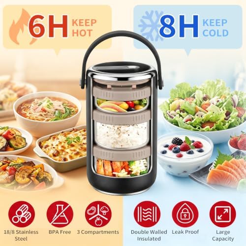 86oz Stainless Steel Vacuum Insulated Food Jar for Hot & Cold Food