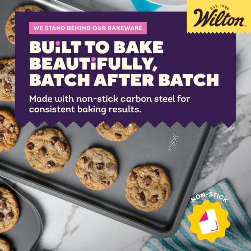 Wilton Silver Non-Stick Large Baking Sheet, Made Without PFAS, 17x11.5