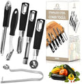 Fruit and Vegetable Corer Set – 6 PCS Stainless Steel Apple Corer
