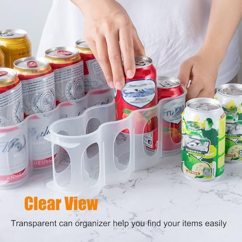 Can Organizer Rack For Refrigerator Pantry, Stackable Beverage Soda